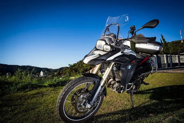 Moto vista de baixo