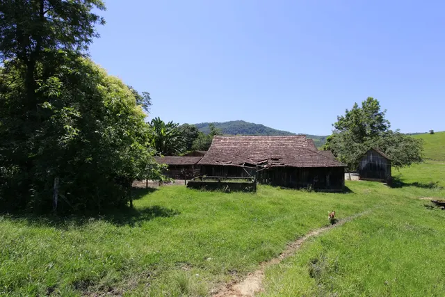 Casa velha no pasto