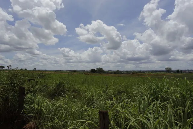 Cúmulos sobre o campo