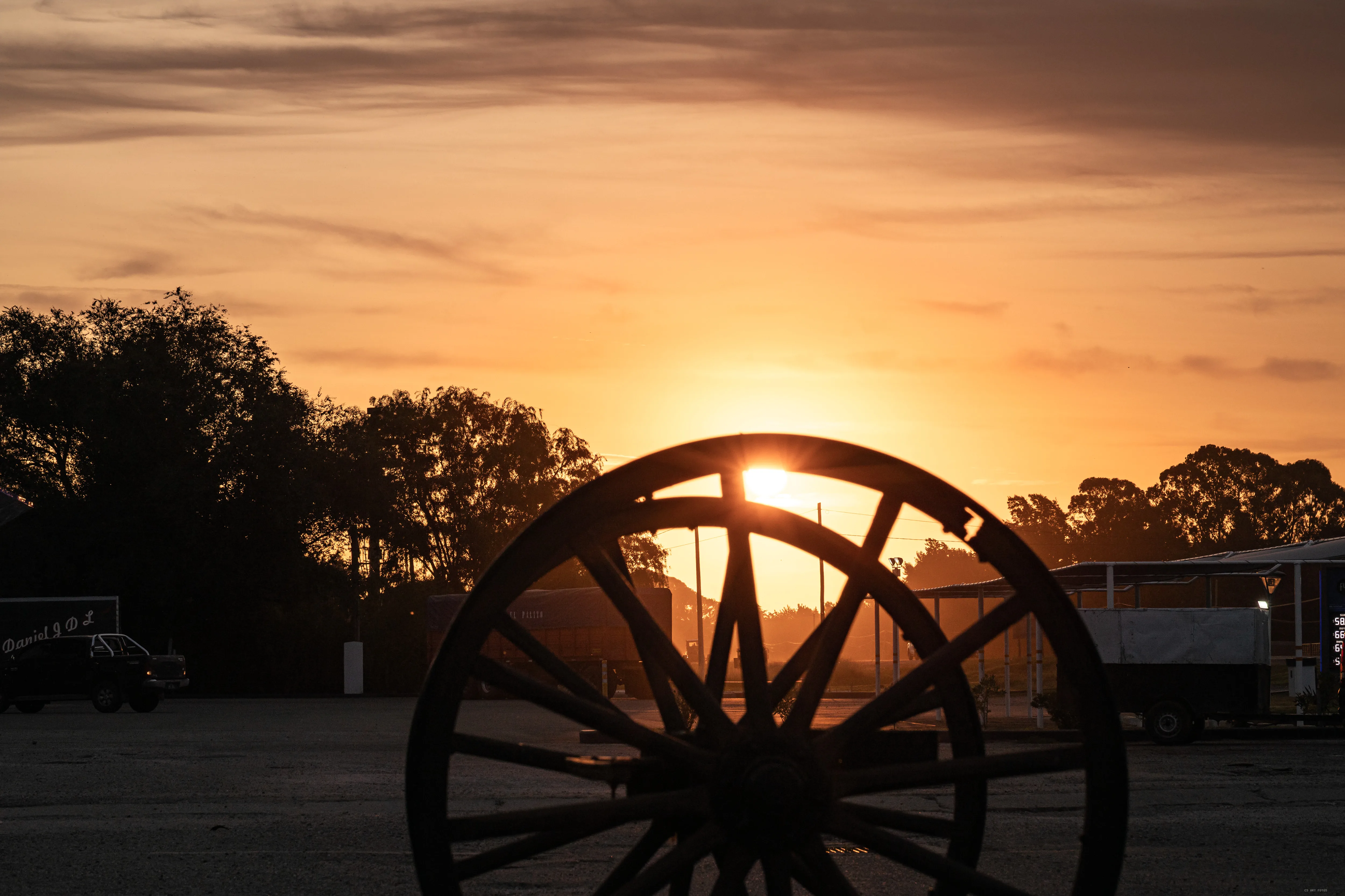 Roda contra o sol