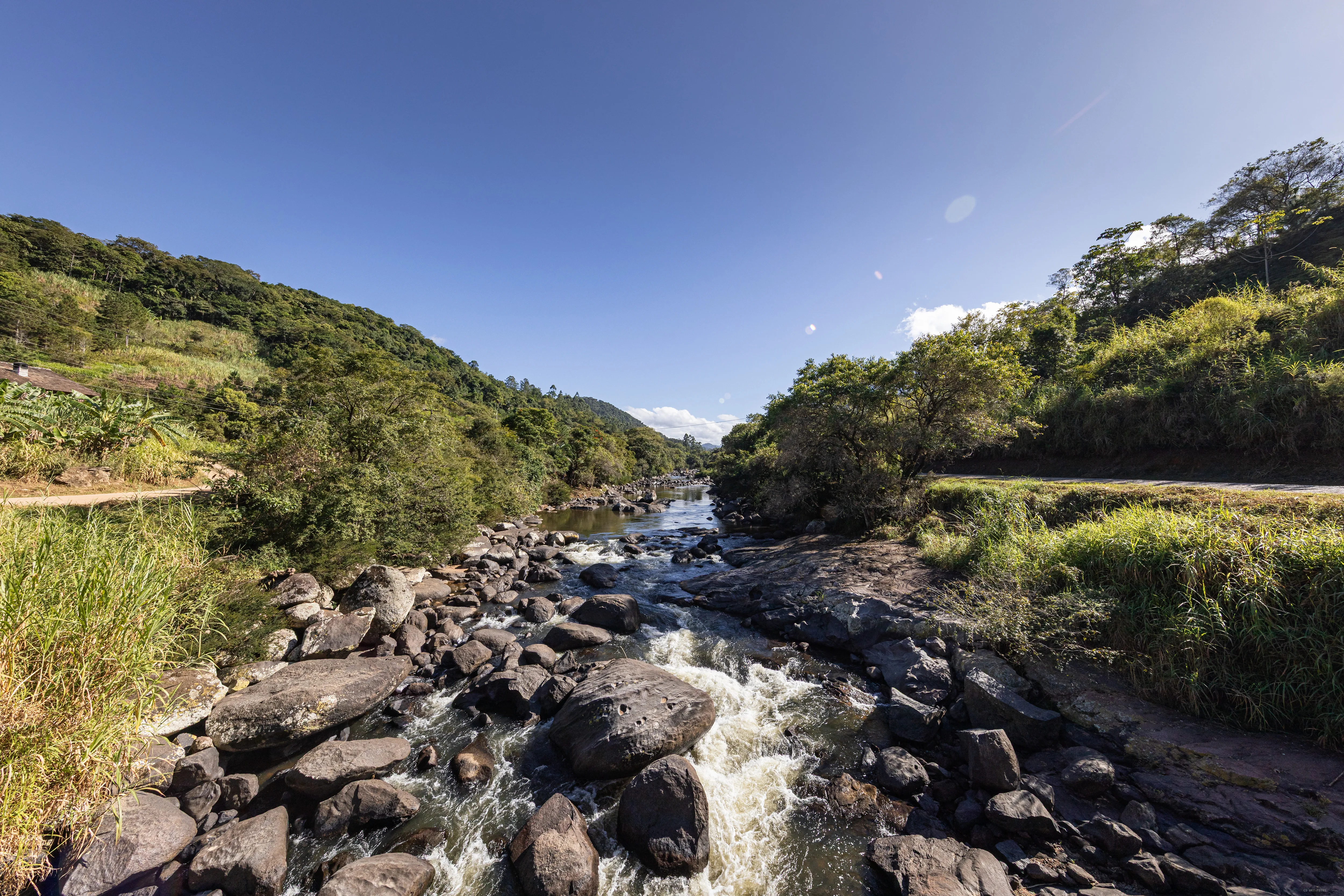 Rio de pedras soltas