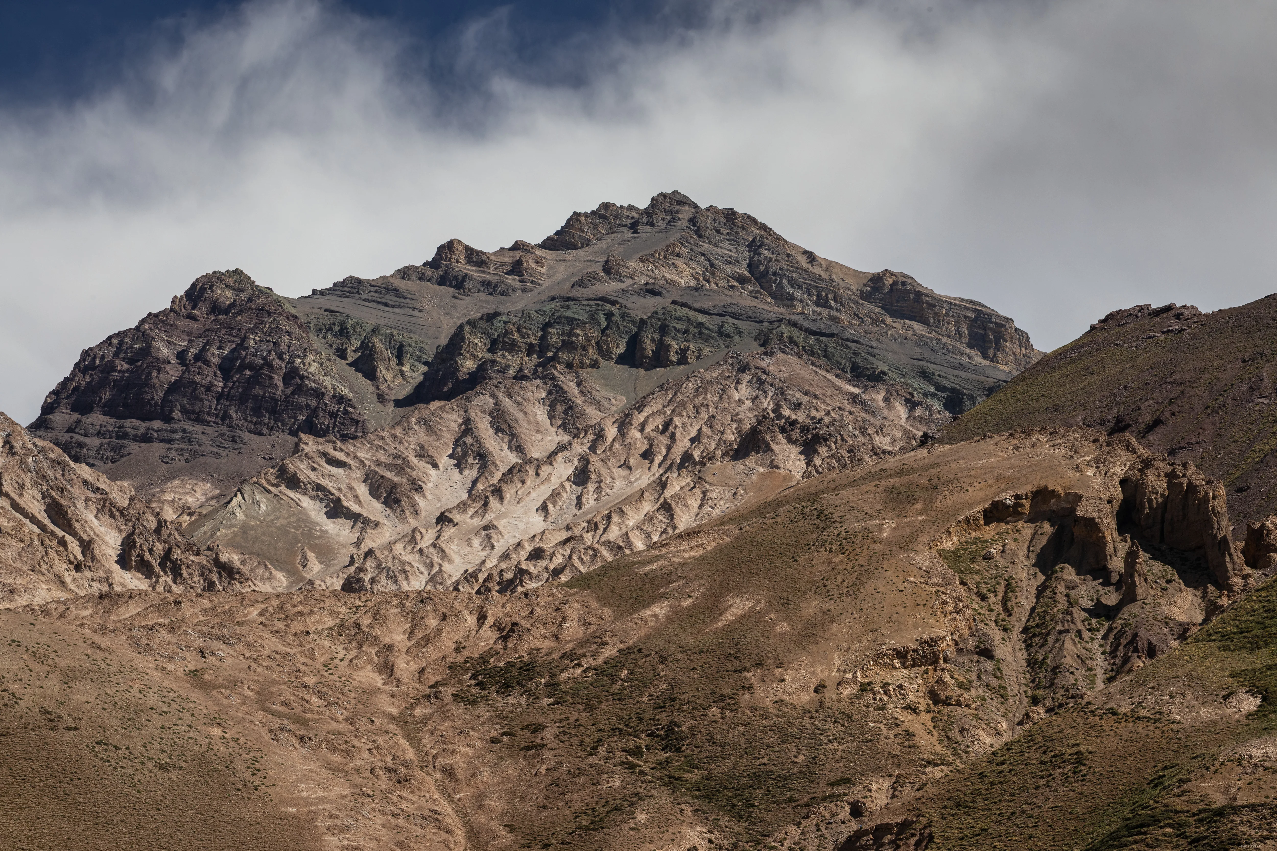 Montanha de pedra gasta