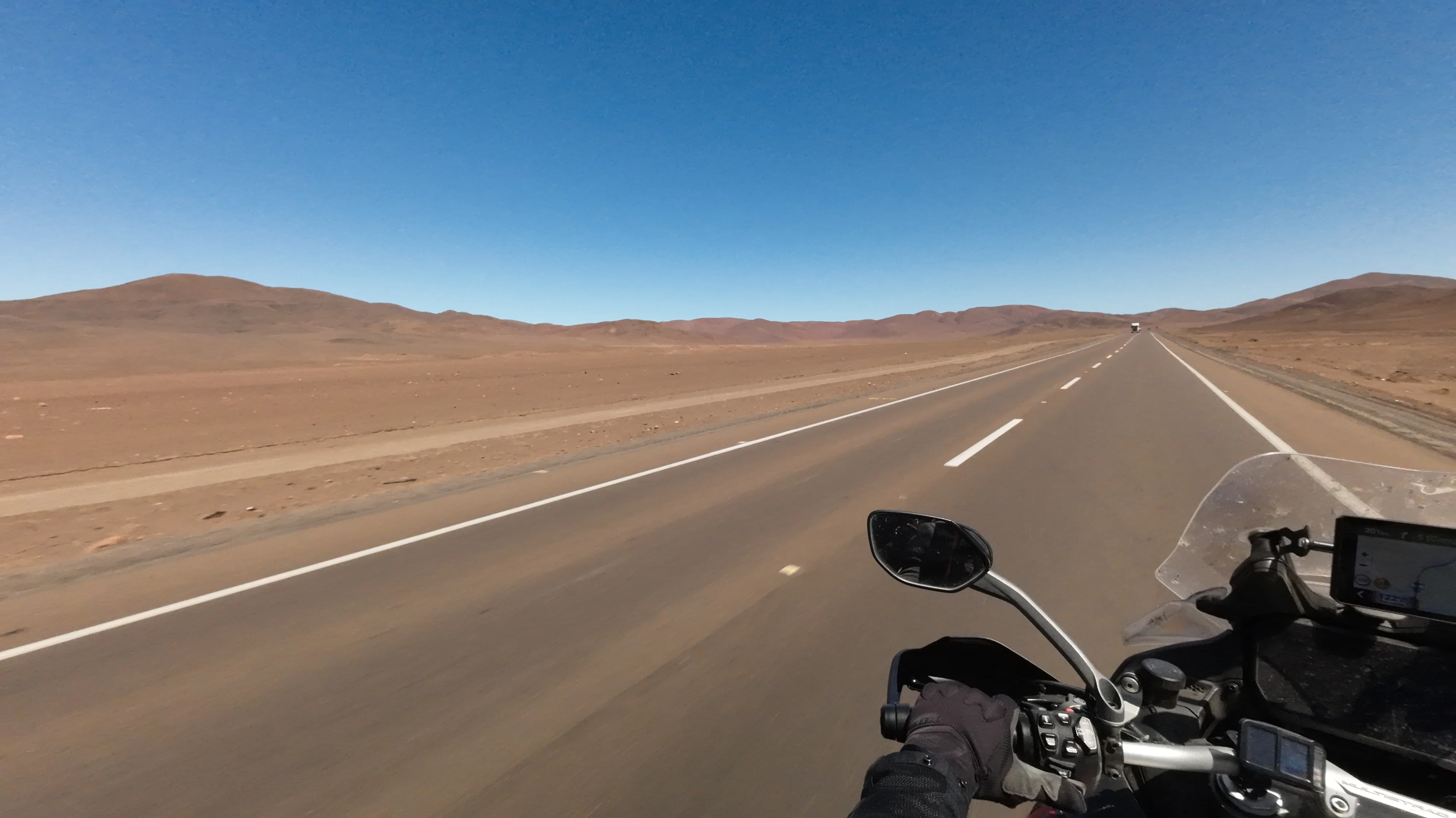 Reta no deserto vermelho